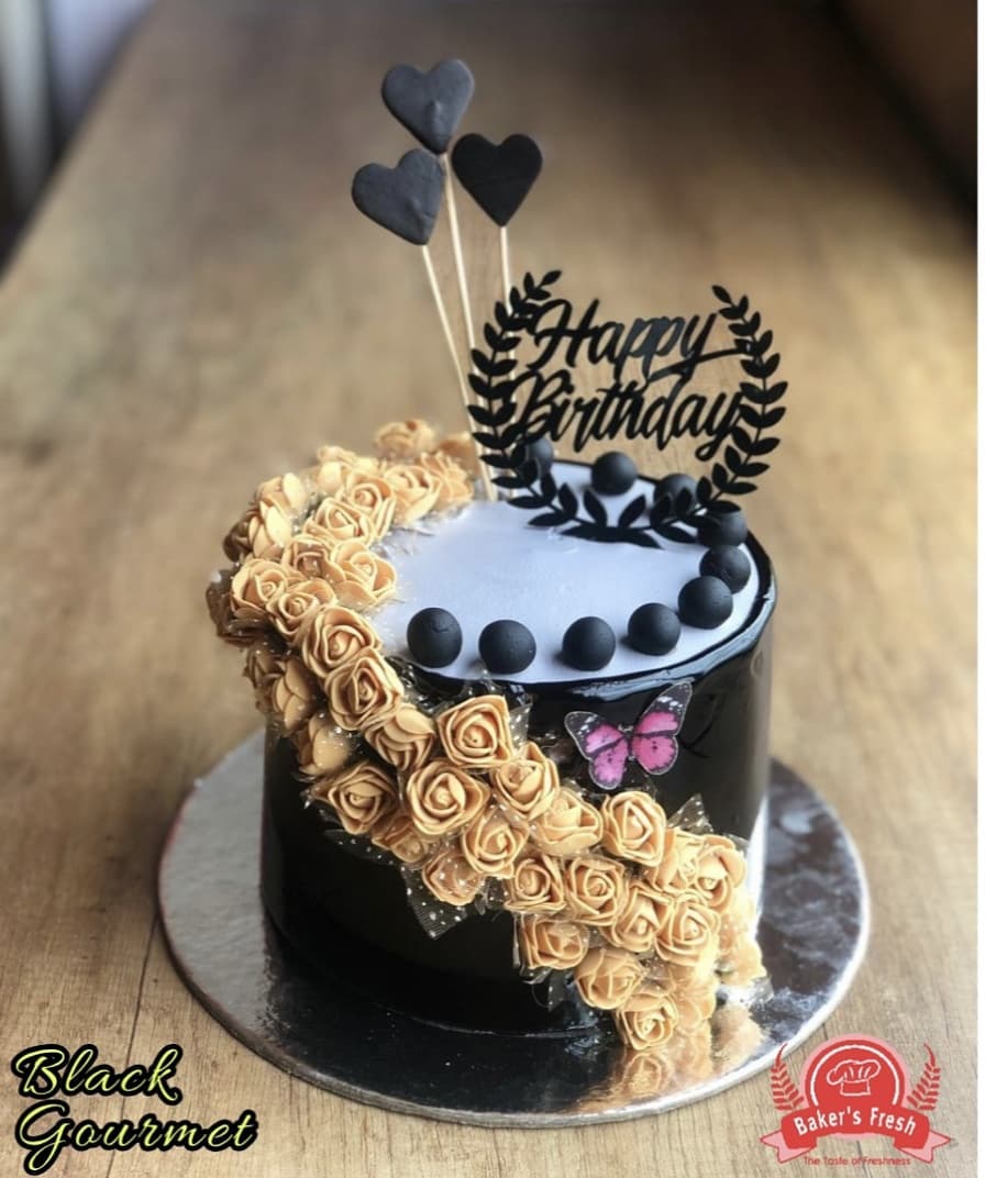 black gold rose drip