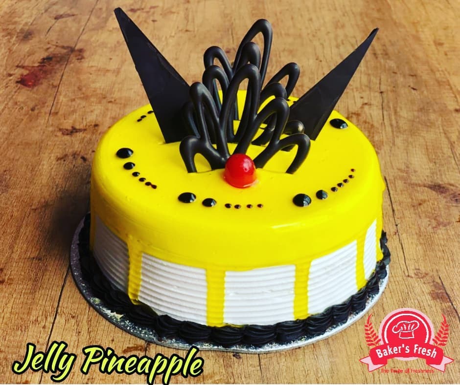 black white multicolor cake