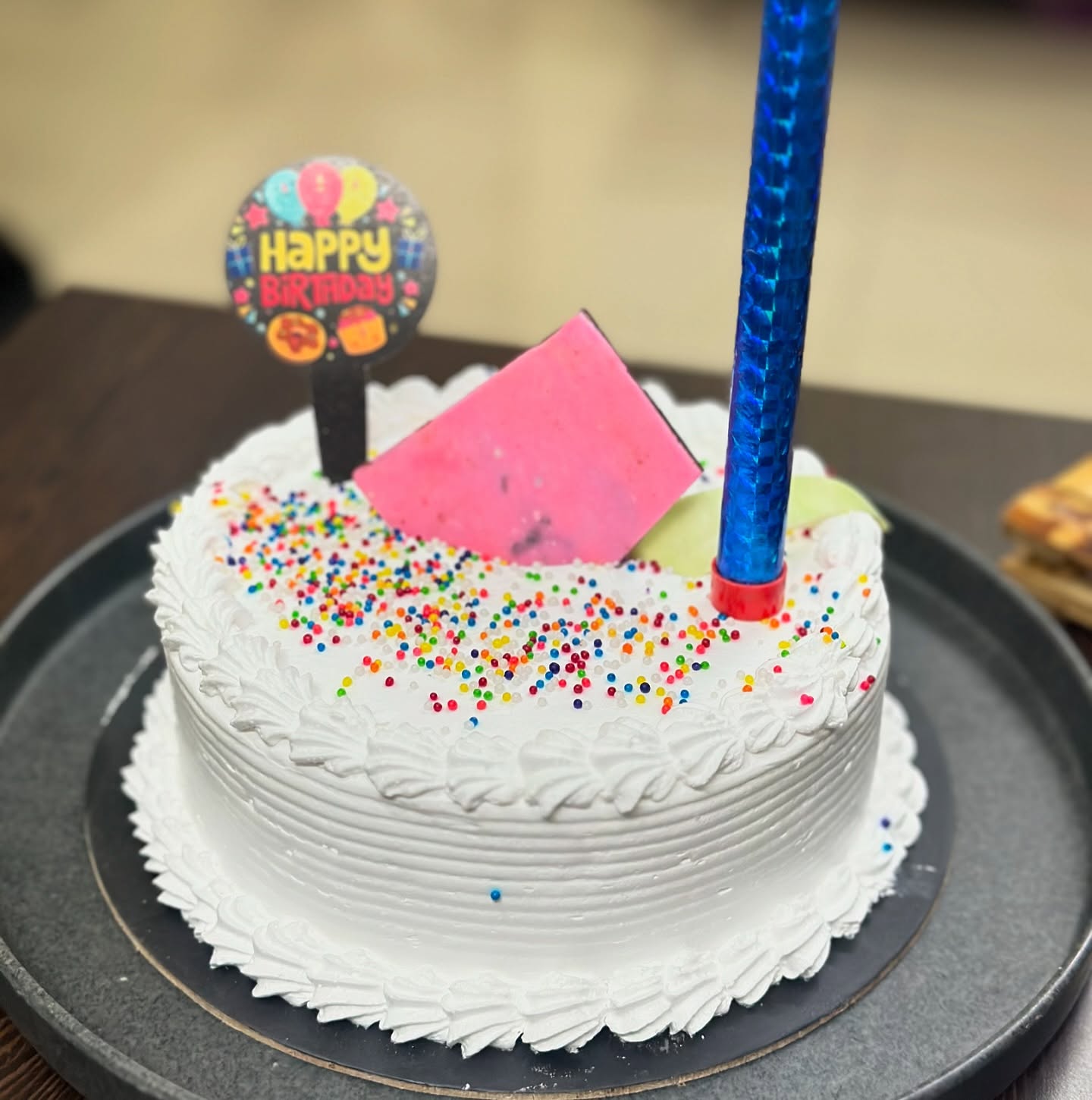 white sprinkles vanilla