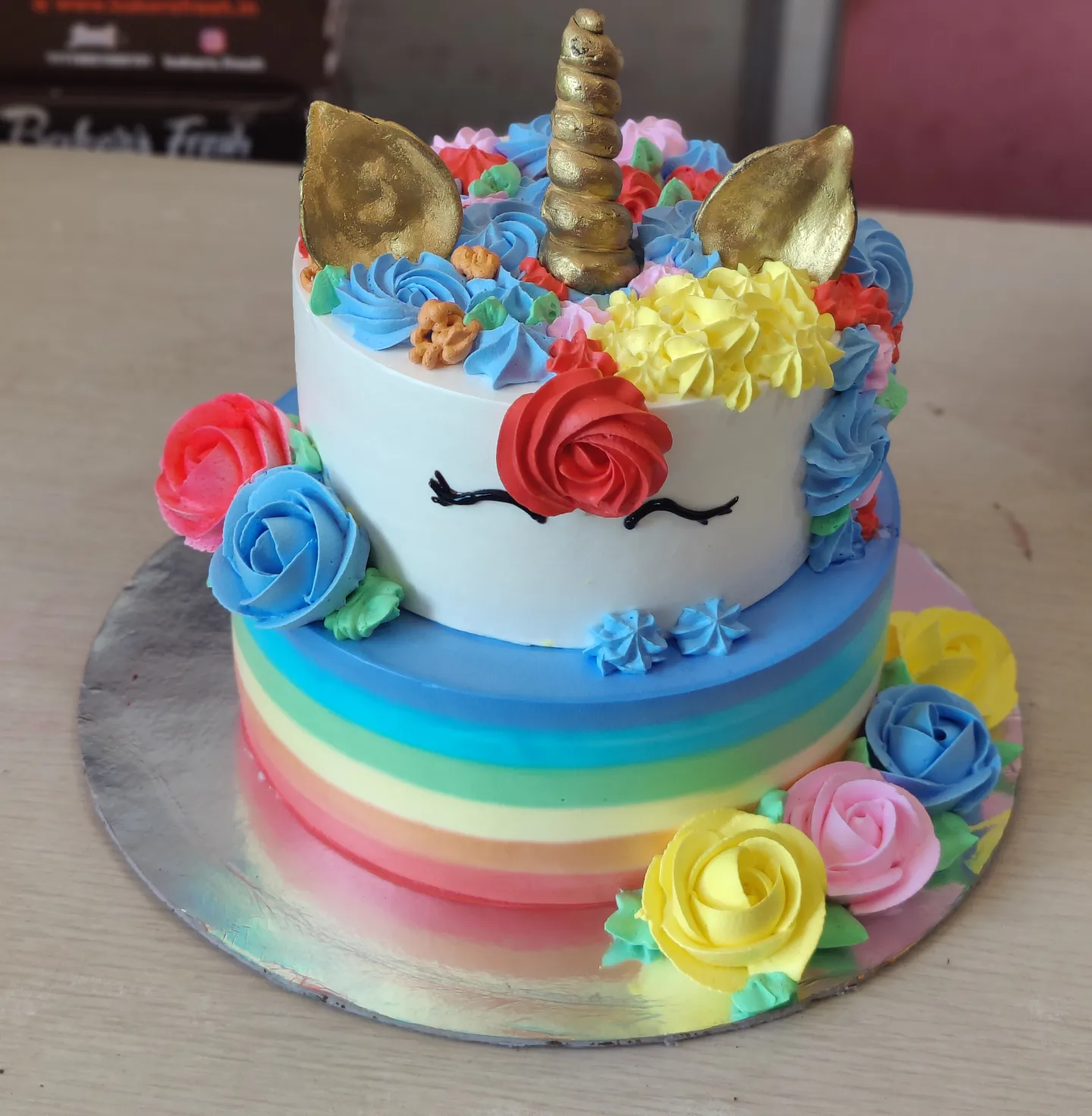 unicorn rainbow face