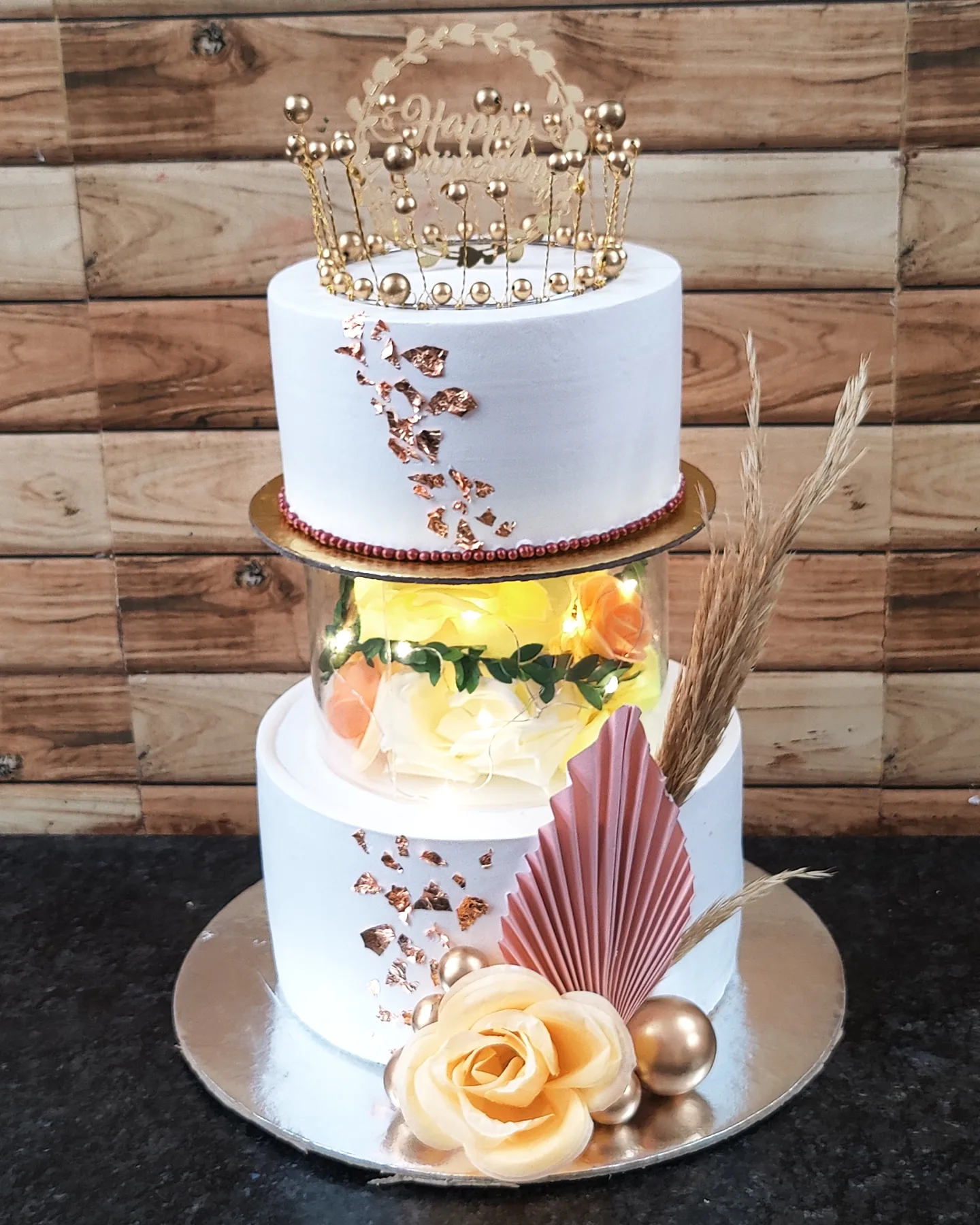 golden crown rose 3tier