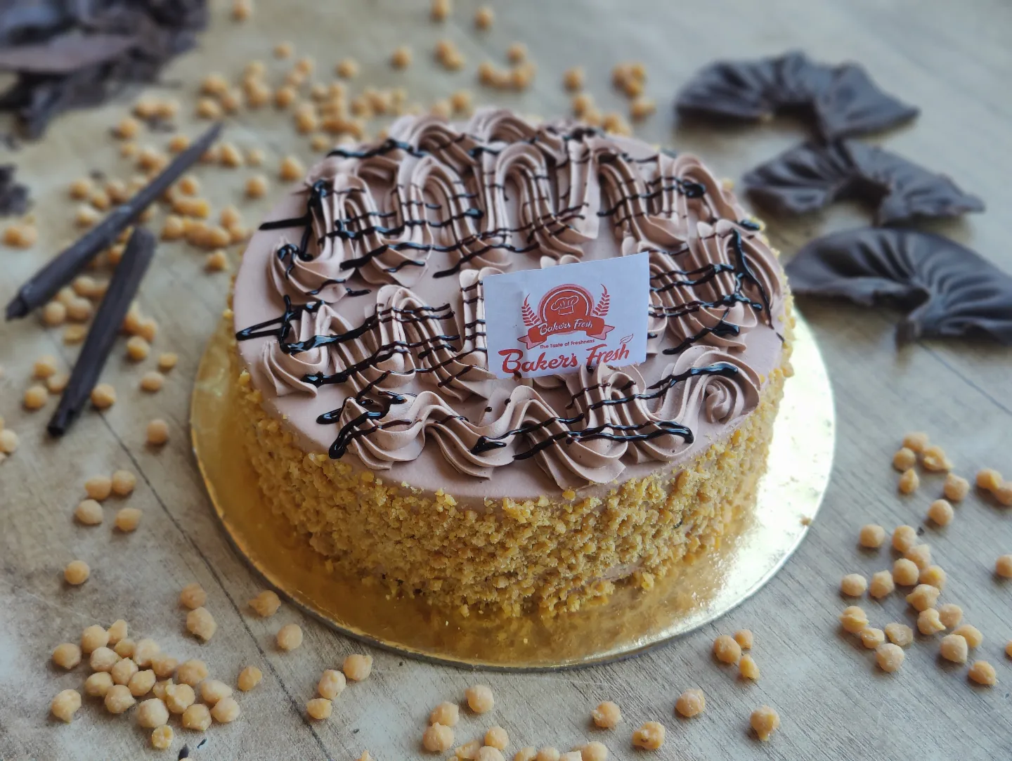 mocha cream cake slice