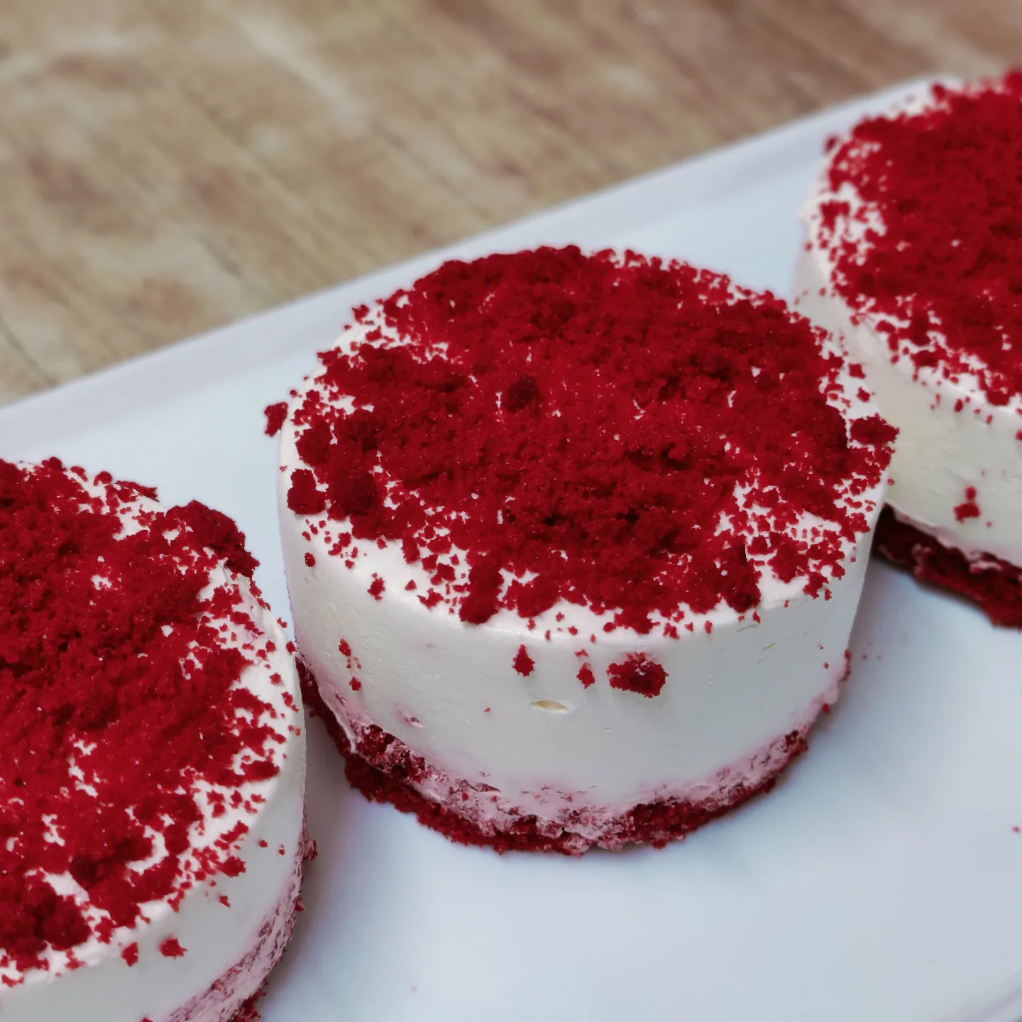 red velvet pastry slice