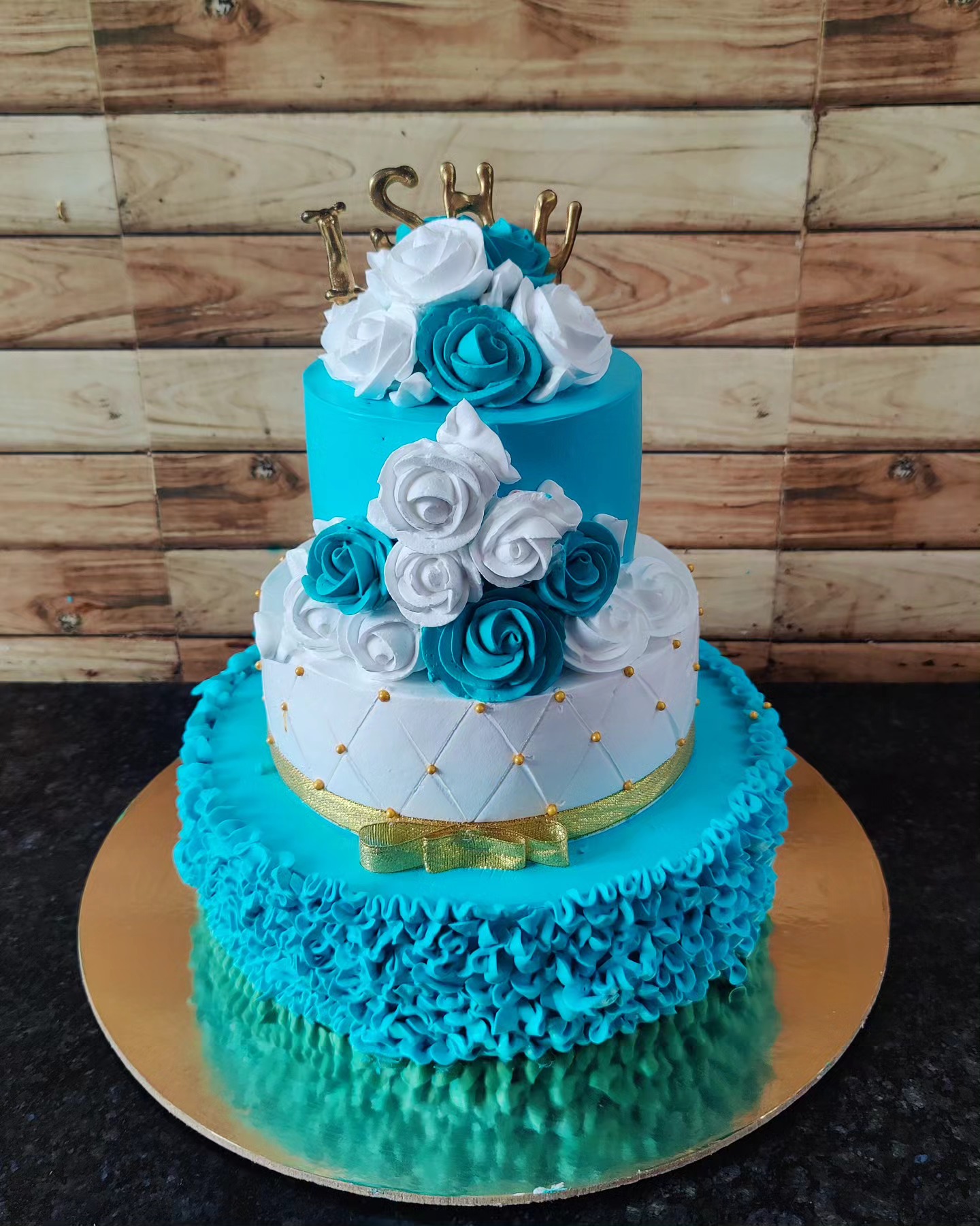 turquoise blue roses formal
